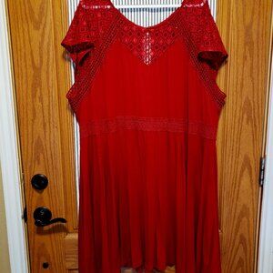 TORRID SUPER SOFT LACE INSET SKATER DRESS